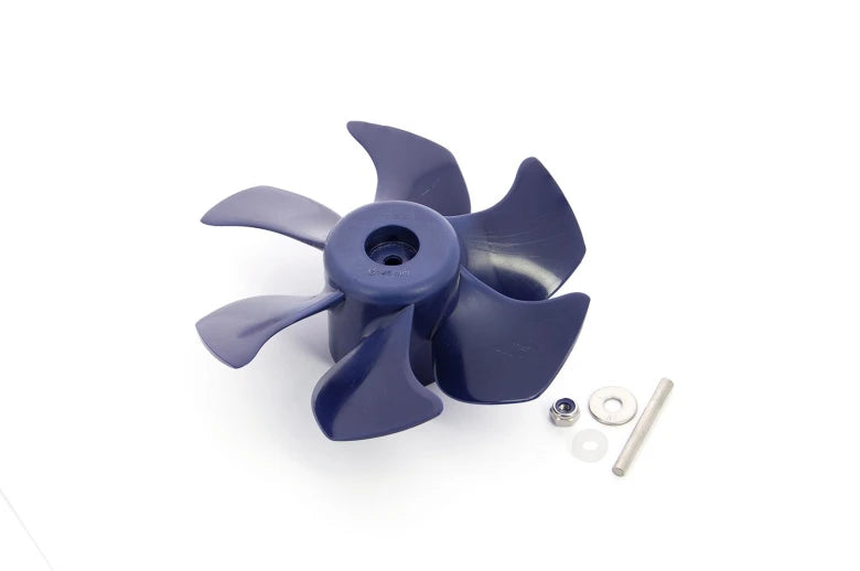 6-blade propeller, 110mm diameter., blue, for 30kgf BOW PRO thruster