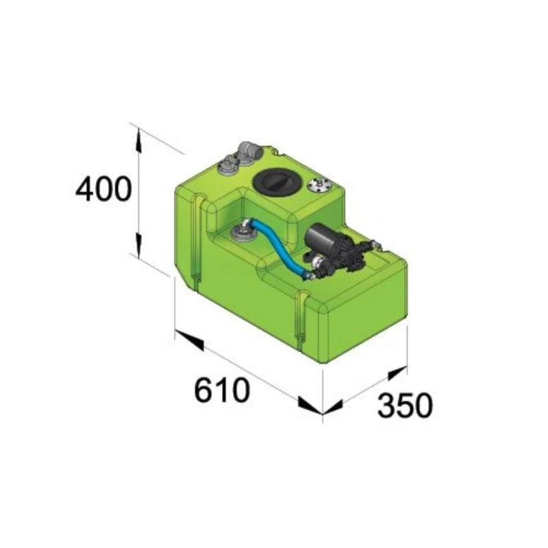 Drinking water tank - 42L, 12V