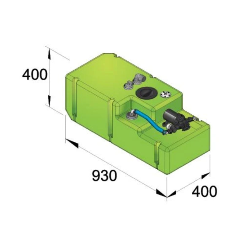 Drinking water tank - 88L, 12V