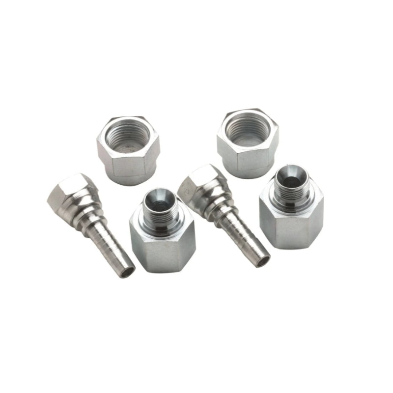 Connection set for double fuel filter, 8mm-diameter hose, straight