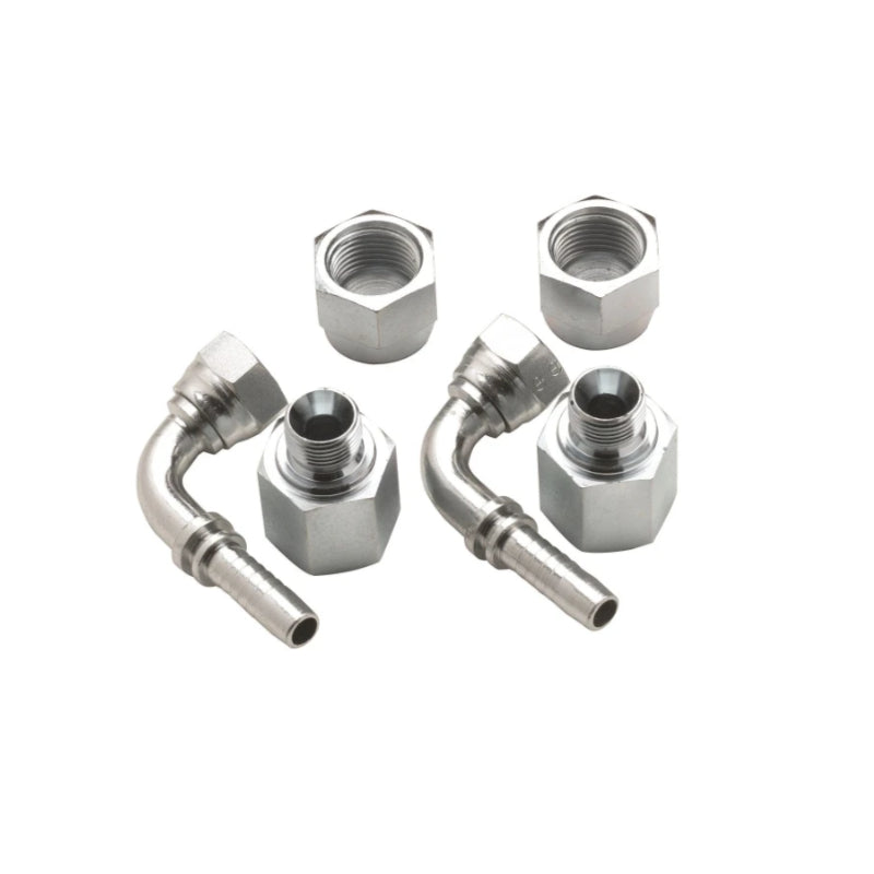 Connection set for double fuel filter, 10mm-diameter hose, angled