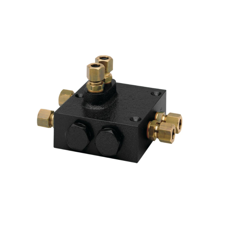 Dual non-return valve block without fittings, to be used with cylinders MTC3008 to MTC17510