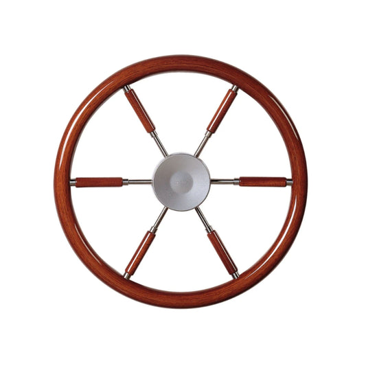 VETUS steering wheel with mahogany rim and spokes, 450 mm - 17"