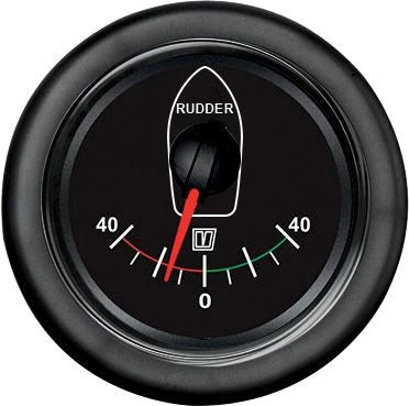 Rudder indicator - Black Display 63mm