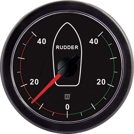 Rudder indicator - Black Display 114mm