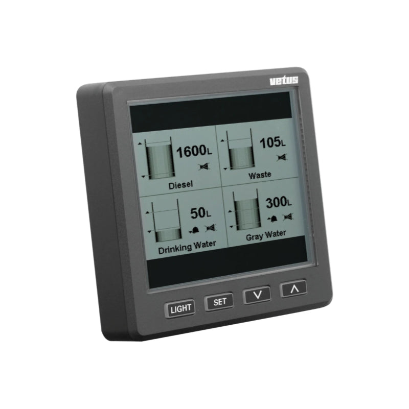 VETUS graphic display for tank level indication