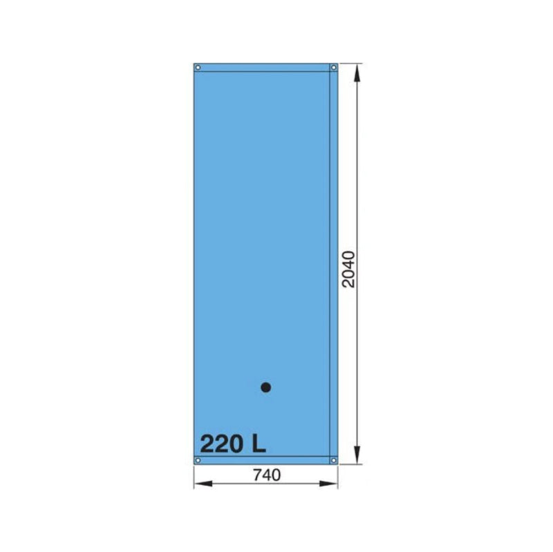 VETUS 220lt drinking water tank, including 16/38mm hose connections