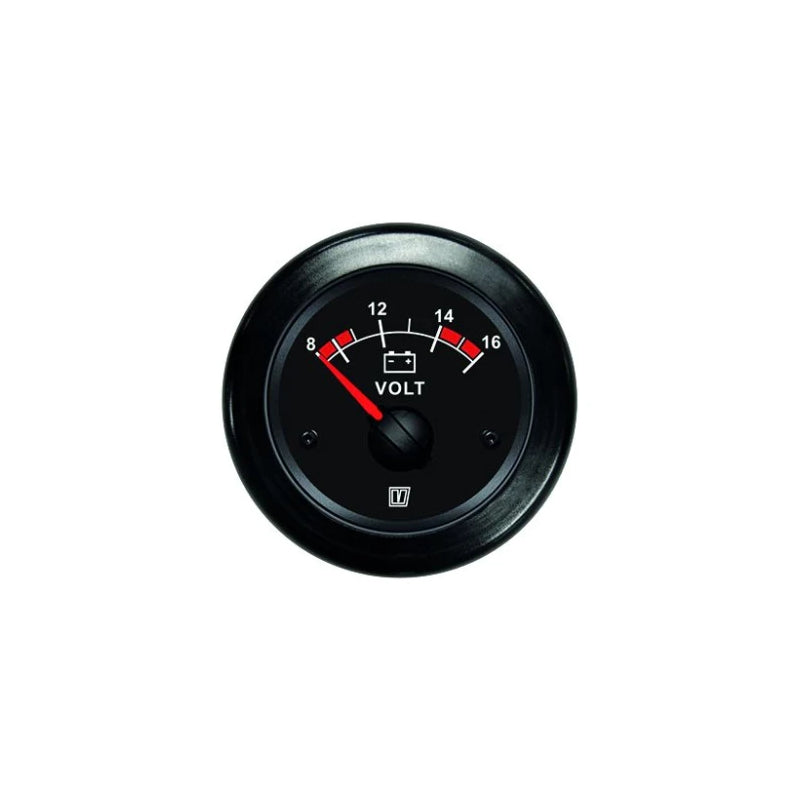 Voltmeter gauge 12 V - Black Display