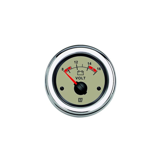 Voltmeter gauge 12 V - Cream Display