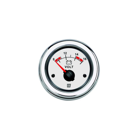 Voltmeter gauge 12 V - White Display