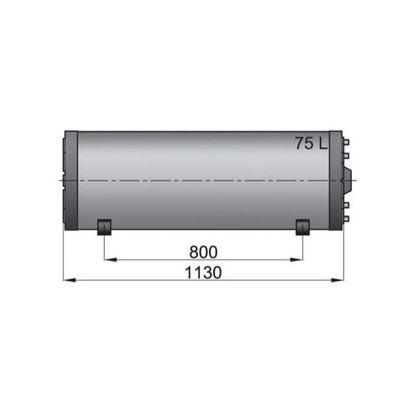 Double-wall calorifiers 75lt, type WHD