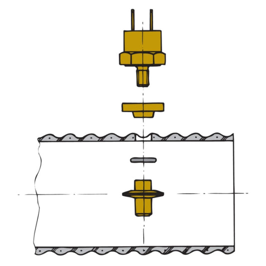 VETUS sensor for exhaust temperature alarm to fit exhaust hose